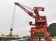 Vier Koppelingstype Mobiele Haven Poortjib crane 10t - de Boom van 25t 45m
