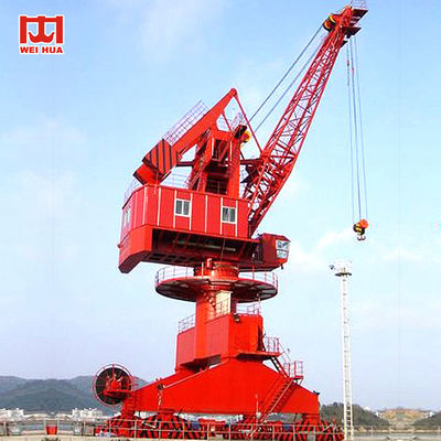 40 Ton - 60 Ton Lattice Boom Harbor Portal Jib Crane Cabin Control