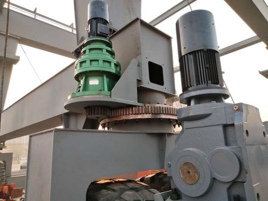 5 - 500 ton capaciteit RTG kraan elektrische dubbele balk rubber band grendelkraan