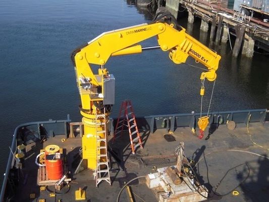 1 - 30T de elektrische Kraan van het het Jachtdek van Marine Knuckle Boom Crane Q235B