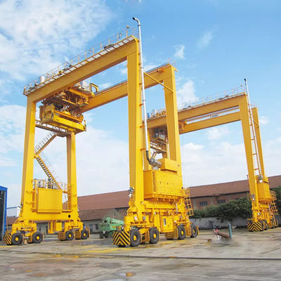 Op zwaar werk berekende 5 - van de de Bandbrug van 500t RTG de Rubber in dozen gedane vorm Crane For Outdoor