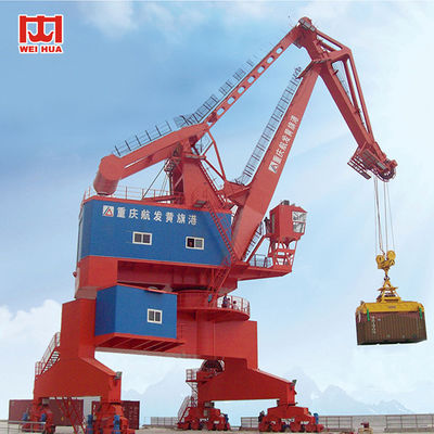 40 Ton - 60 Ton Lattice Boom Harbor Portal Jib Crane Cabin Control