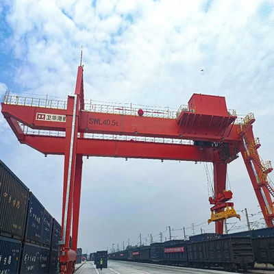 40ft 30ft 20ft Containerrmg Op rails gemonteerde Brug Crane High Efficiency