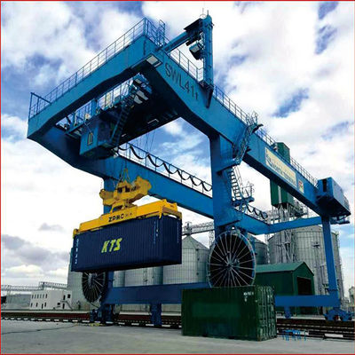 De dubbele Kraan van de de Containerbrug van het Balkspoor Mobiele RMG 40 Ton