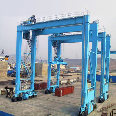 35t opheffende Mechanismertg Brug Crane With Rubber Tyre