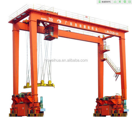 Quayside de Haven Crane Port Use Mobile RTG van de Lanceringscontainer 50 Ton