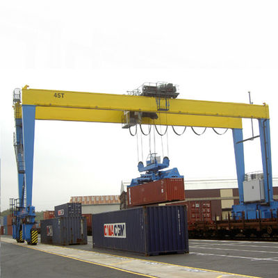 RTG-Haven die Rubberkraan van de Bandbrug 10 Ton 40 met behulp van Ton Lifting Container Loading